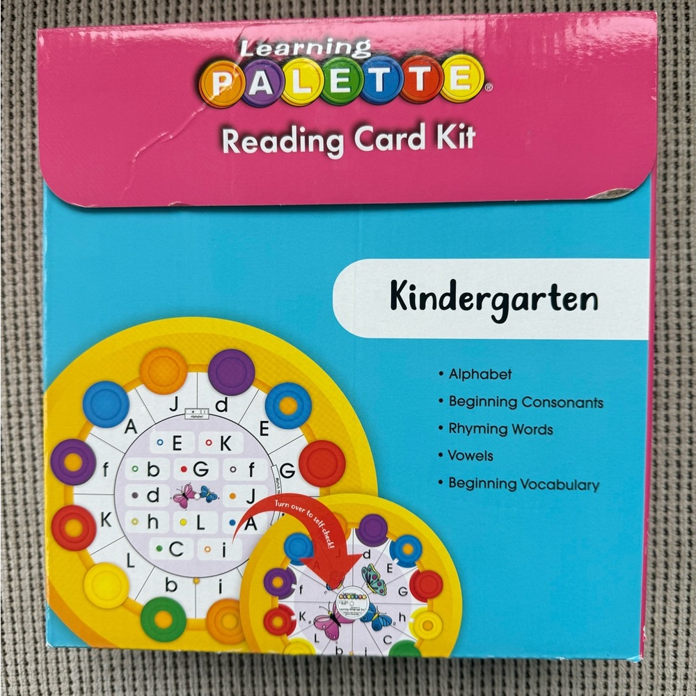 Learning Palette Reading Card Kit - Kindergarten - Yellow and Blue